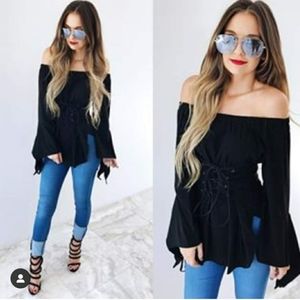 Off the shoulder blouse